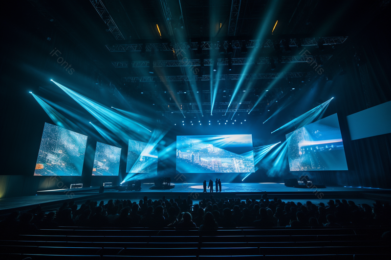 蓝色灯光舞台灯光现场,高清,摄影图,摄影图片,图片大全,摄影图免费下载